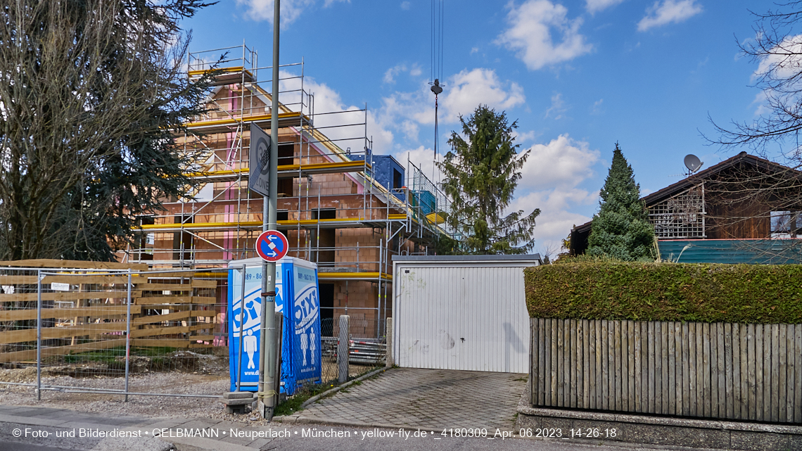 06.04.2023 - Baustelle Niederalmstraße 16 in Neuperlach